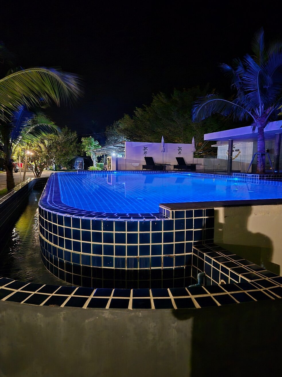 The property in its tropical garden